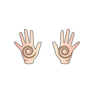 Qigong hand illustration