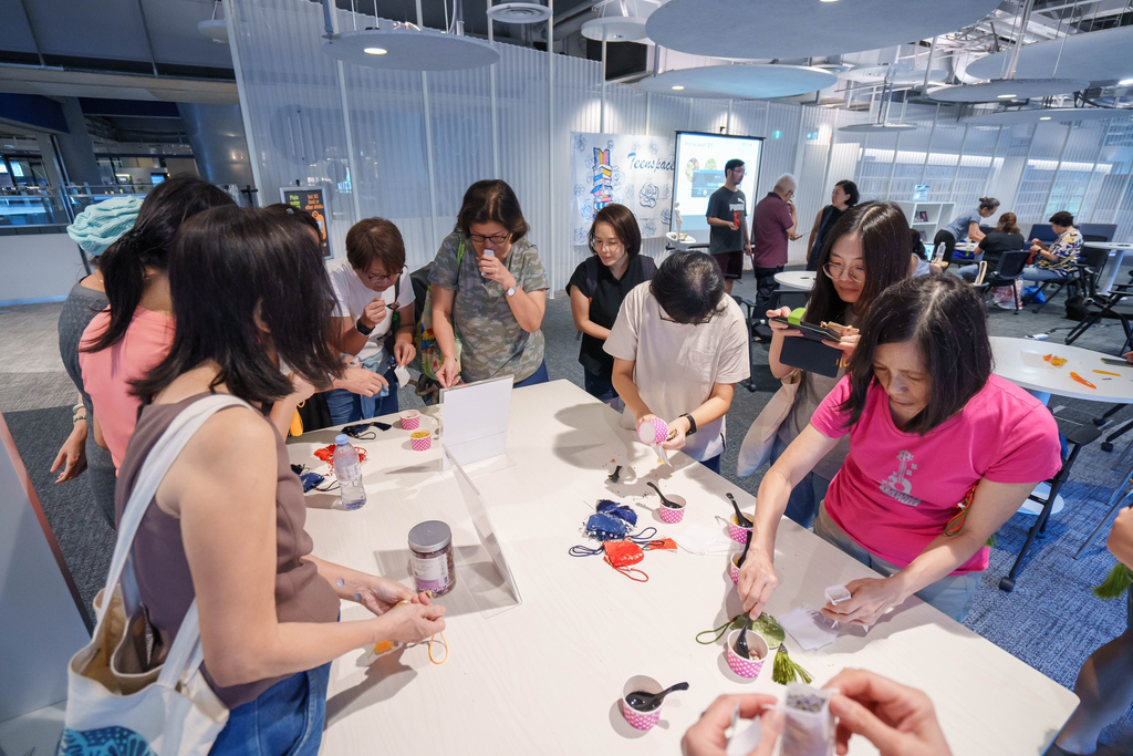 Hands-on wellness workshop session